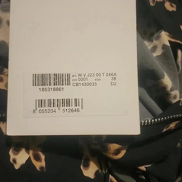 LOVE MOSCHINO SHORT SLEEVED DRESS WITH BUTTERFLY MOTIF PRINT SIZE 2 - Picture 4 of 4